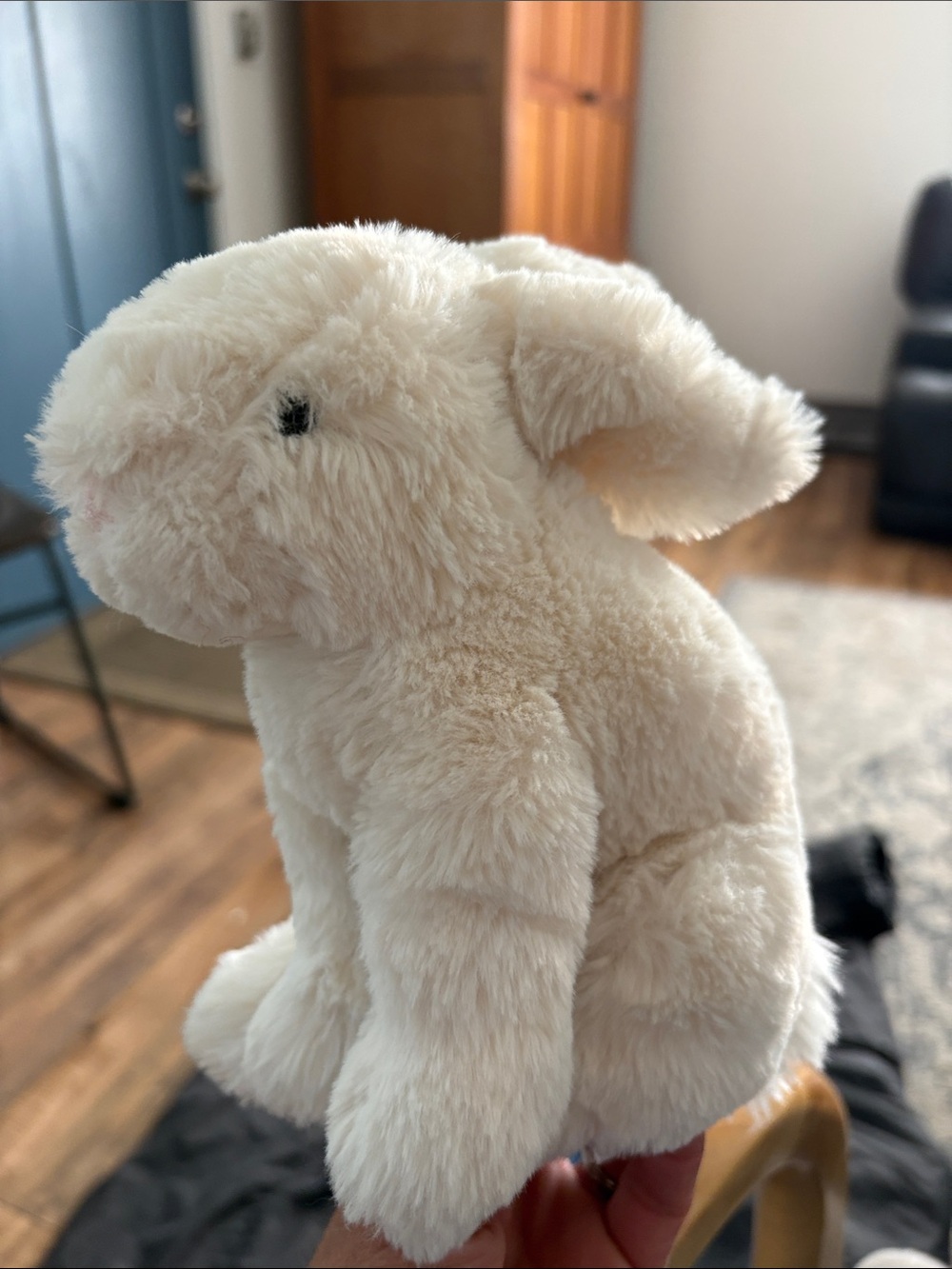 Jellycat Riley the Bunny Rabbit 8" Ivory White Plush Soft Floppy Stuffed Animal